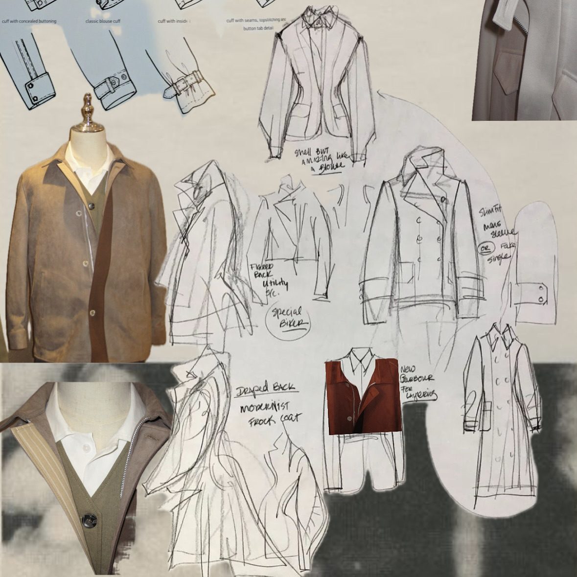 Jacket sketches
