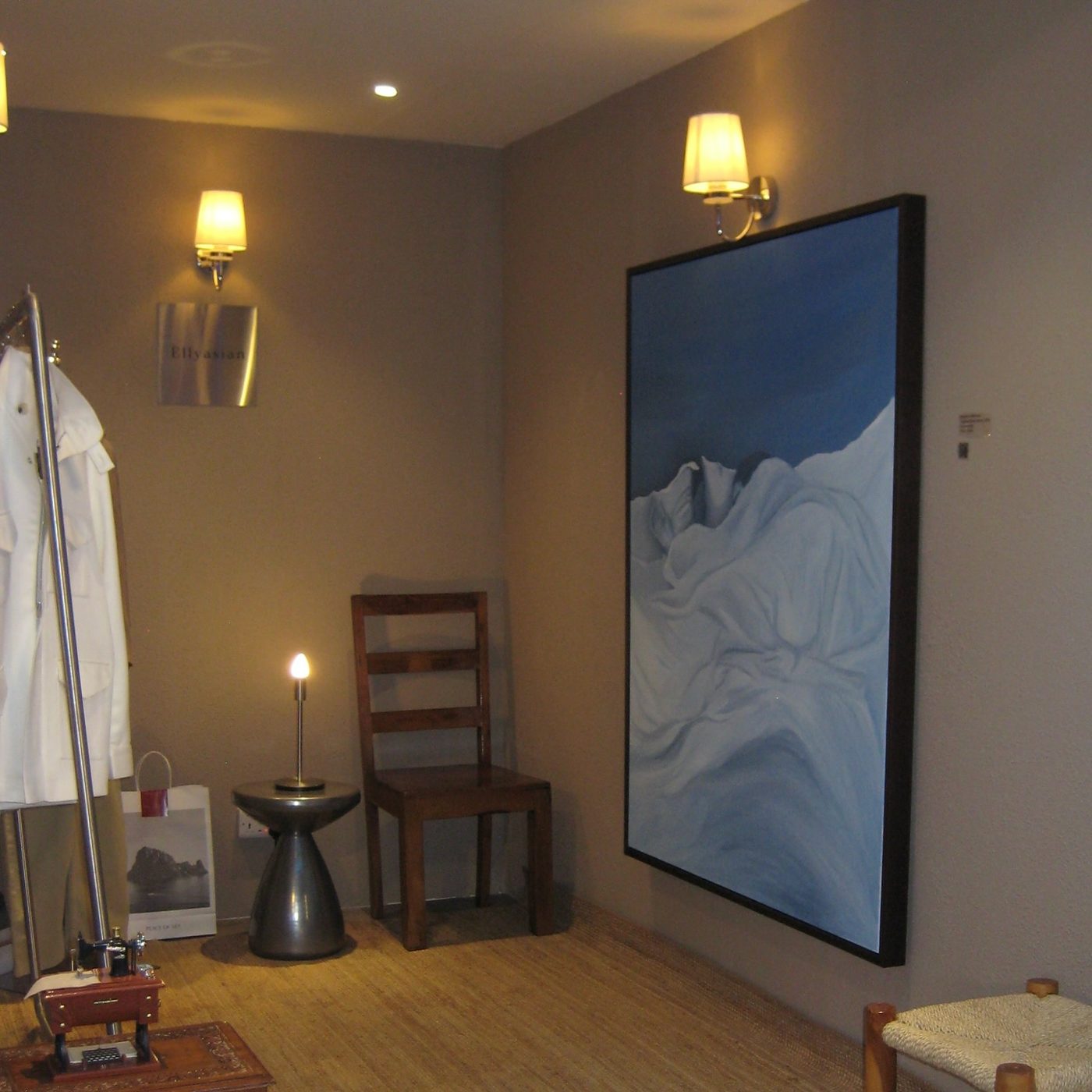 Showroom with painting